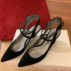 Chic New Black Suede Sigerson Morrison Shoe Size 6
